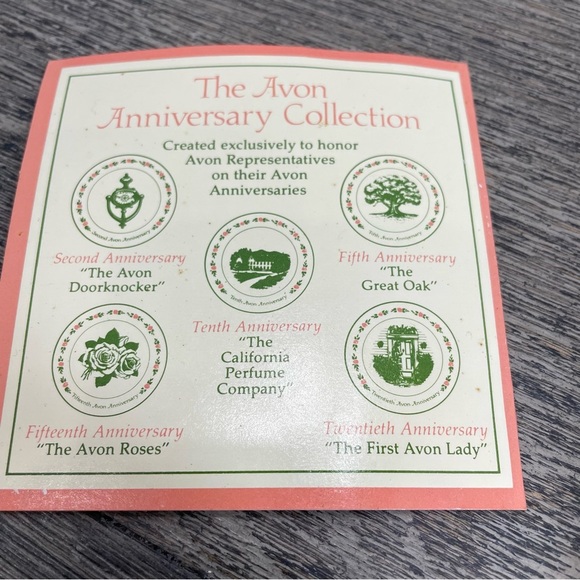 Ding Dong Avon Calling 2nd anniversary vintage plate. In box. Plate excellent. - Picture 6 of 8